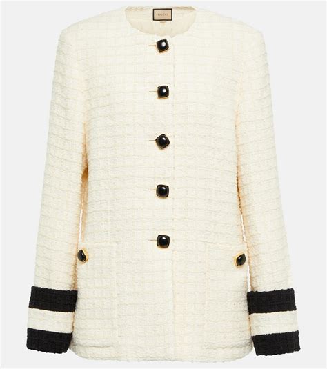 gucci tweed jacket women|farfetch gucci tweed jacket.